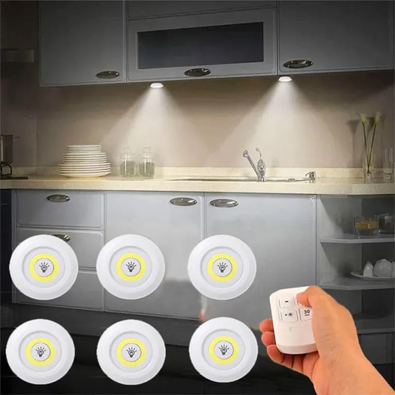 LED Home Decor Lights With Remote Control - 3 Pcs
