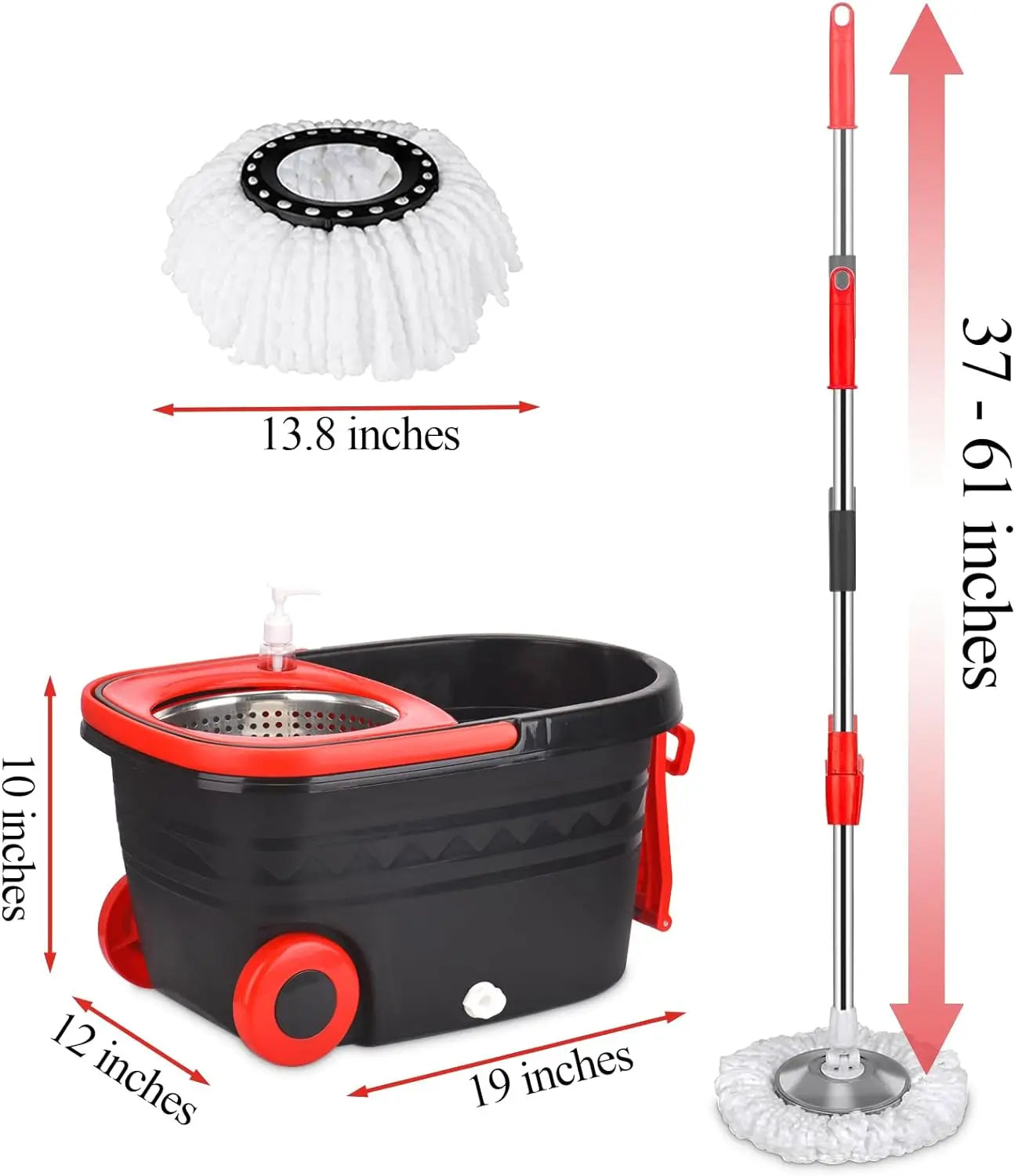 Magic Spin Mop with Bucket