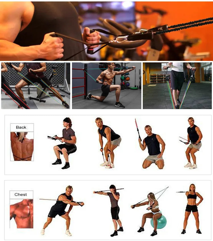 Resistance Band 11 Pcs