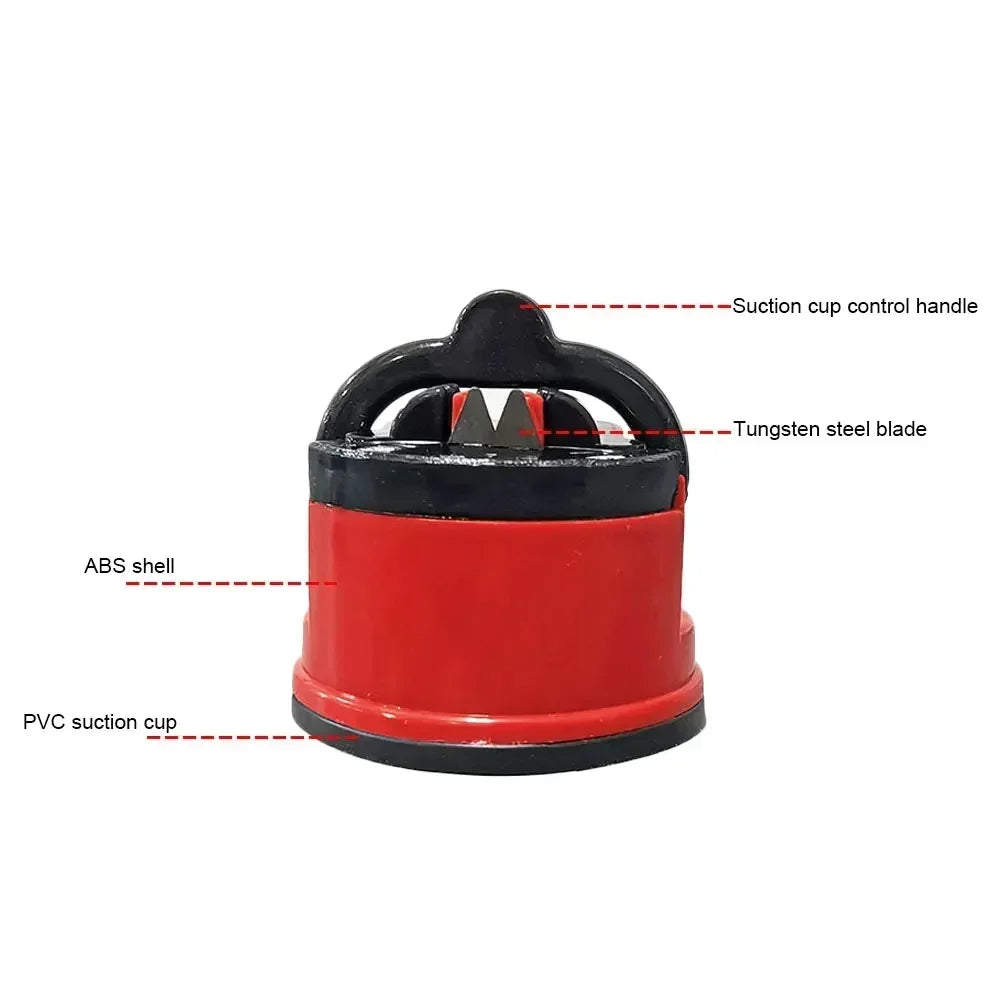 Knife Sharpener with Non-Slip Suction Cup