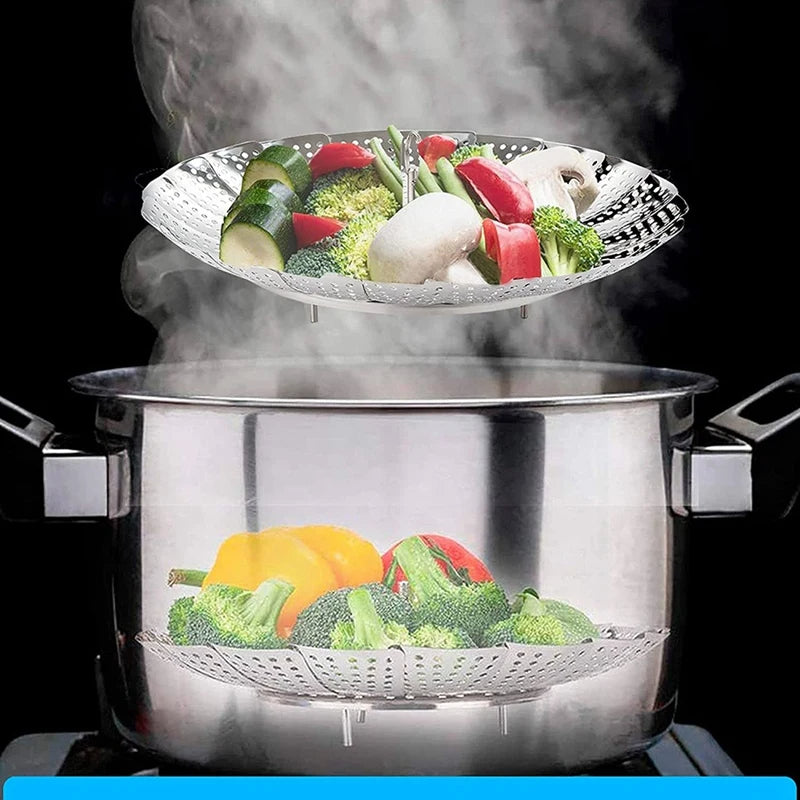 Stainless Steel Foldable Food Steamer