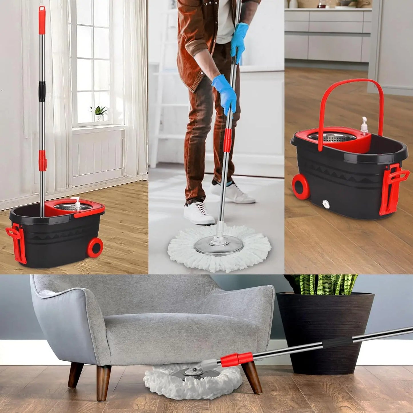 Magic Spin Mop with Bucket