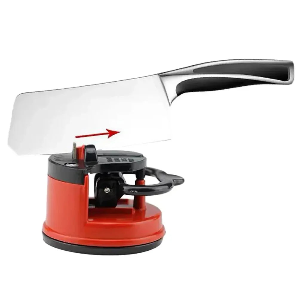Knife Sharpener with Non-Slip Suction Cup