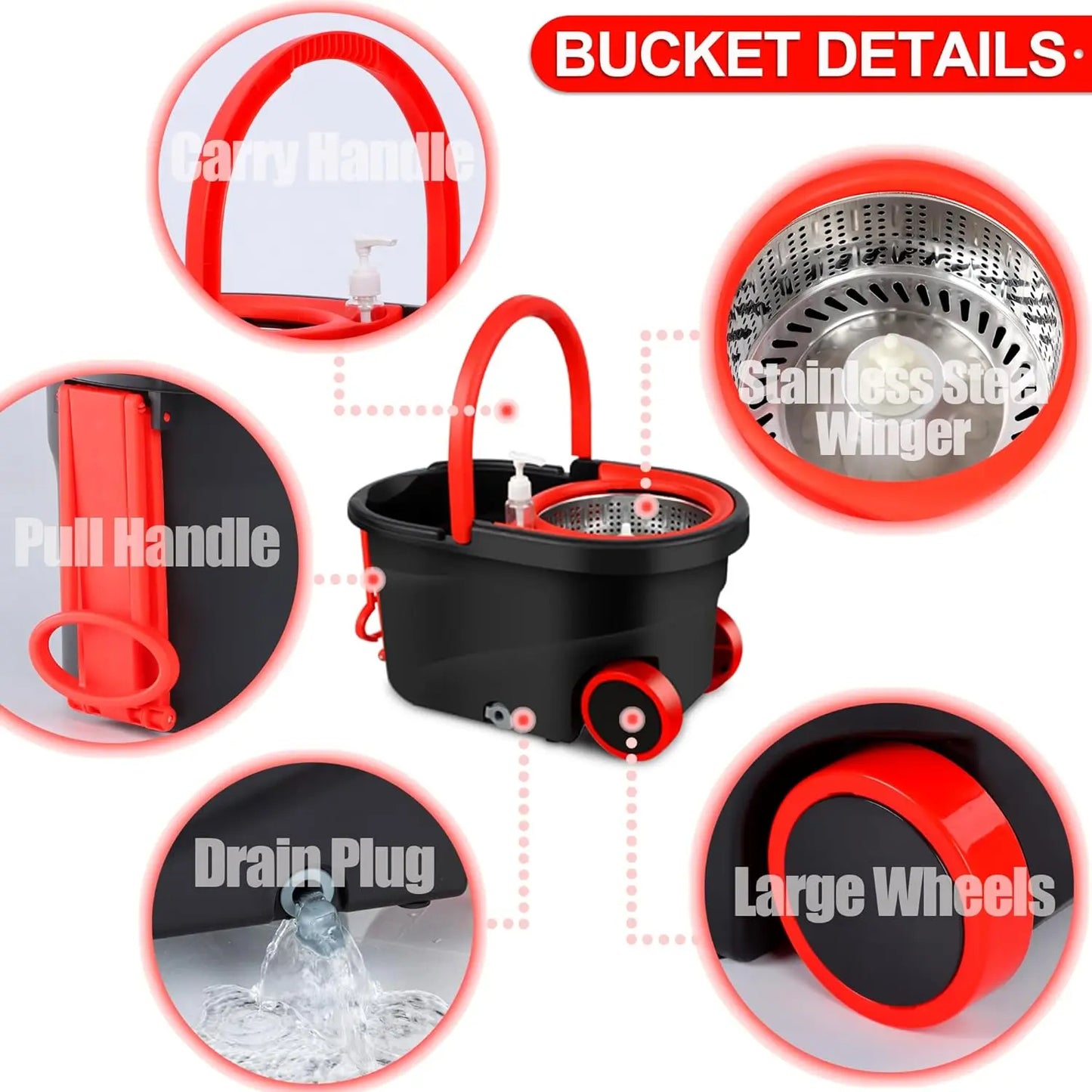 Magic Spin Mop with Bucket