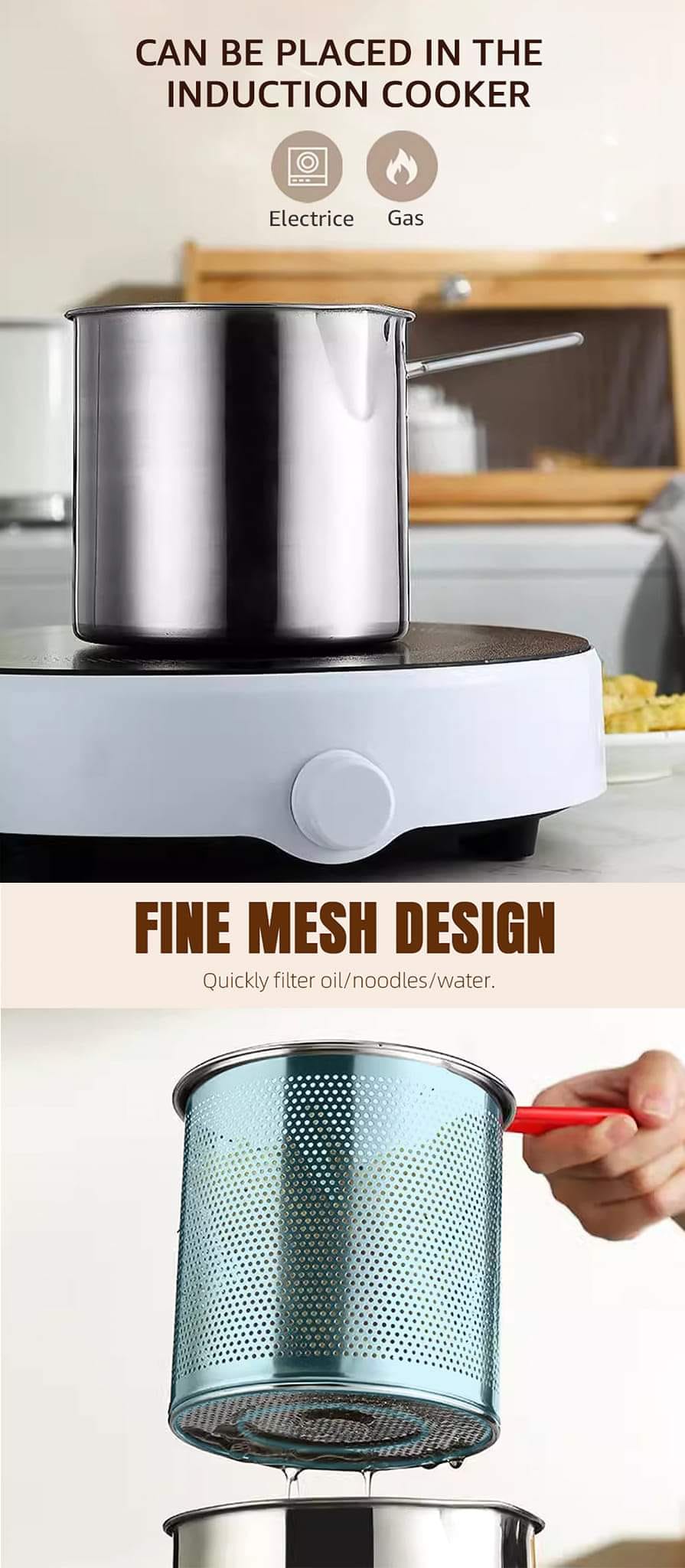Stainless Steel Deep Fry Pot
