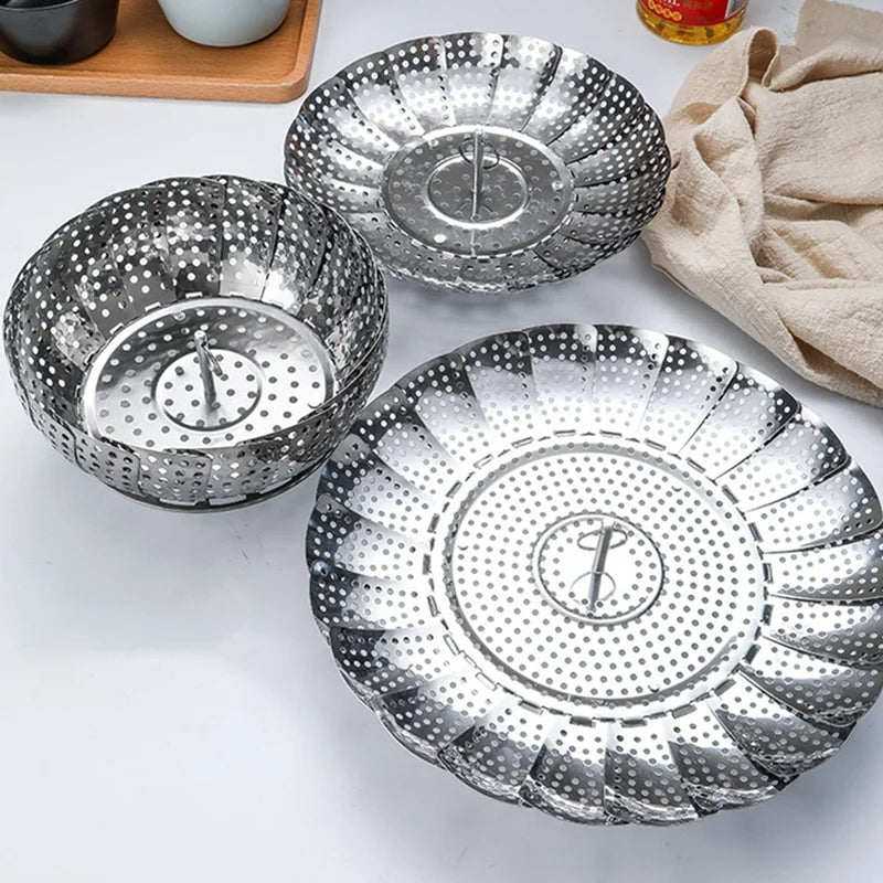 Stainless Steel Foldable Food Steamer