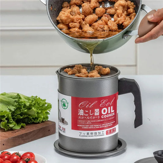 Stainless Steel Oil Filter Pot - 1.4 Litre