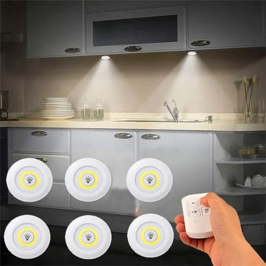 LED Home Decor Lights With Remote Control - 3 Pcs