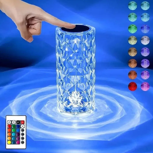 Crystal Table LED Lamp - 16 Colors