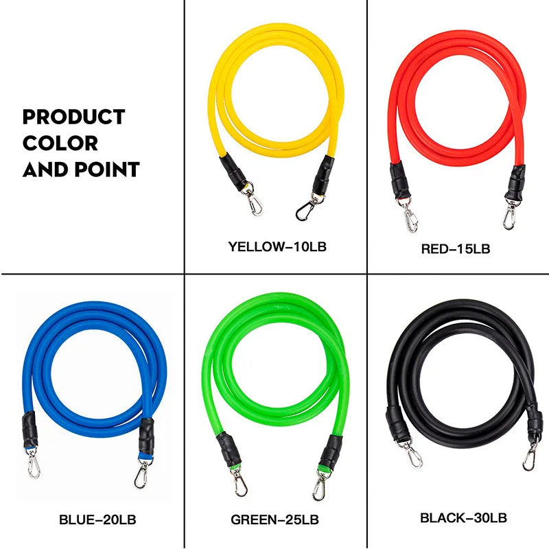 Resistance Band 11 Pcs