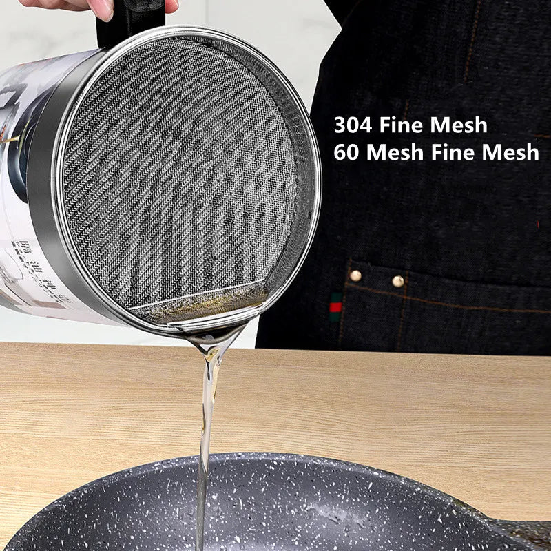 Stainless Steel Oil Filter Pot - 1.4 Litre