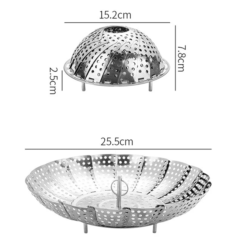 Stainless Steel Foldable Food Steamer