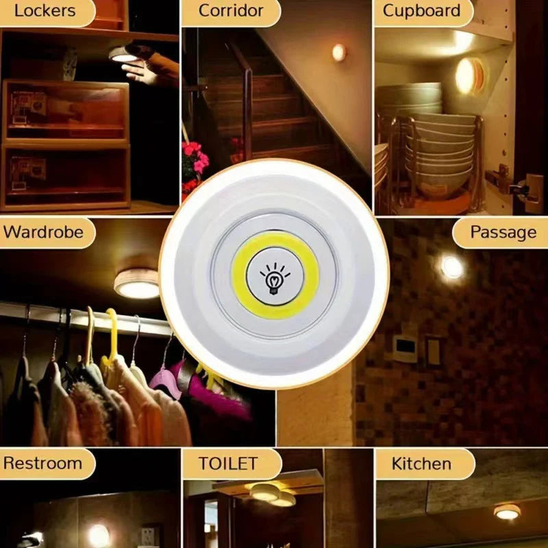 LED Home Decor Lights With Remote Control - 3 Pcs