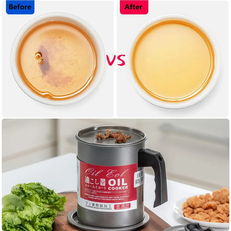 Stainless Steel Oil Filter Pot - 1.4 Litre