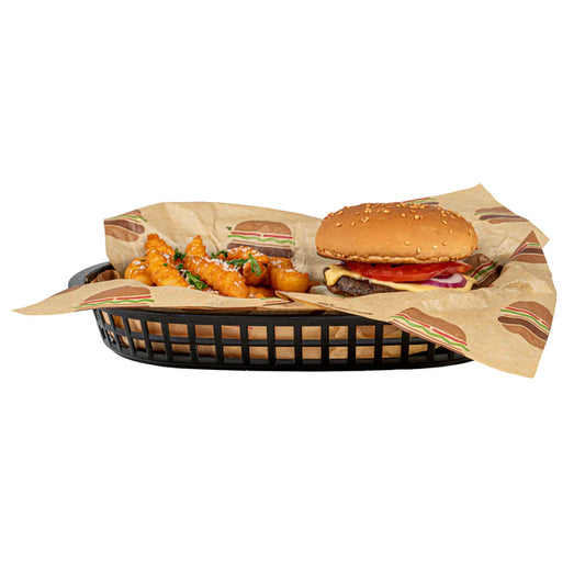 Fancy Burger & French Fries Basket