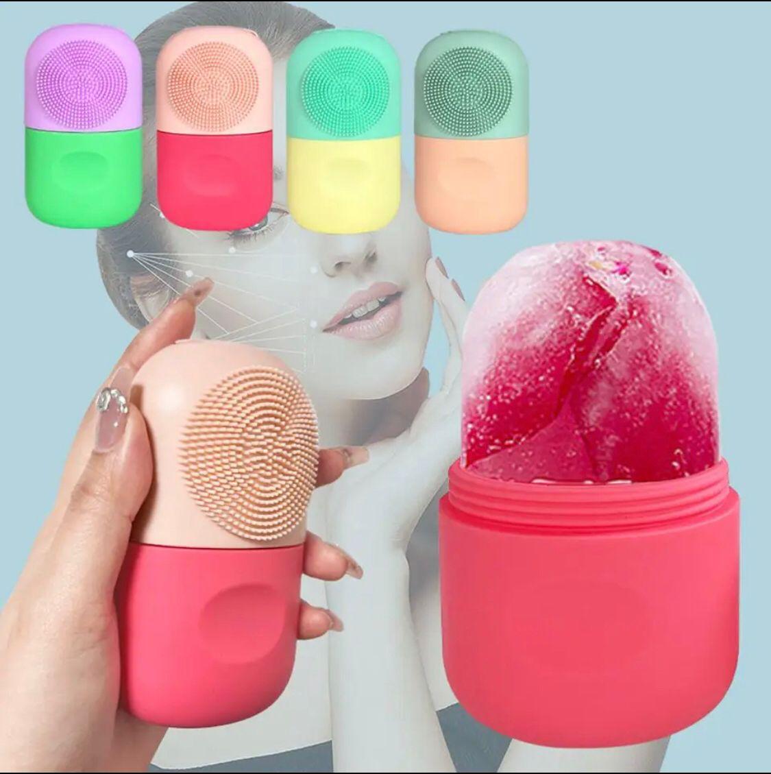 Silicone Ice Roller With Face Massager