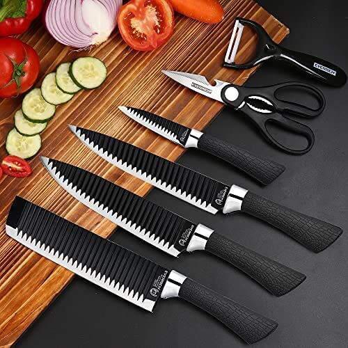 Cooking Knife Set - 6 Pcs