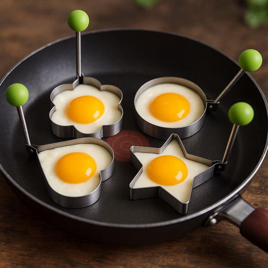Stainless Steel Egg Moulds - 4 Pcs